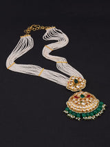 Panna Manak Kundan Polki Designer Necklace Set