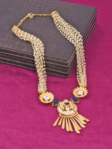 Floral Designer Pearls Necklace Set