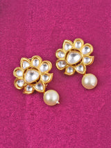 Big Bold Flowers Kundan Polki Necklace Set