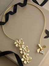 Floral Open Necklace Set