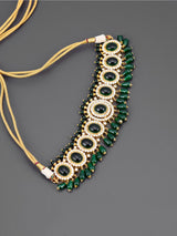 Colored Stone Choker Necklace Set