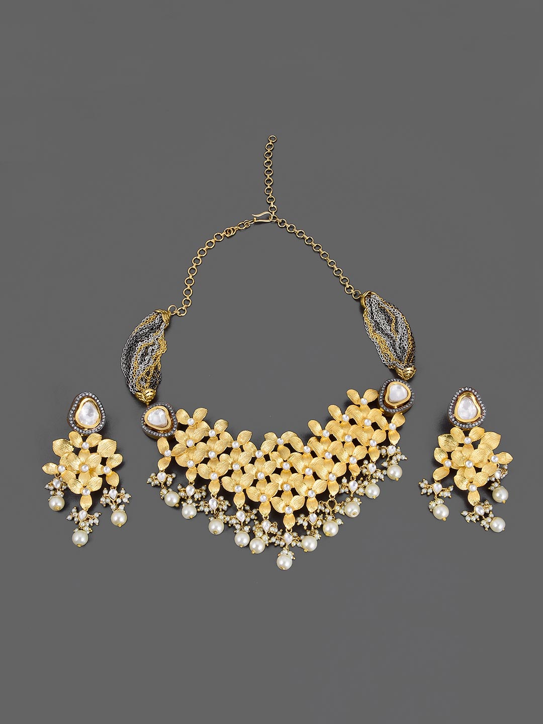 Floral Indo Western Designer Necklace Set