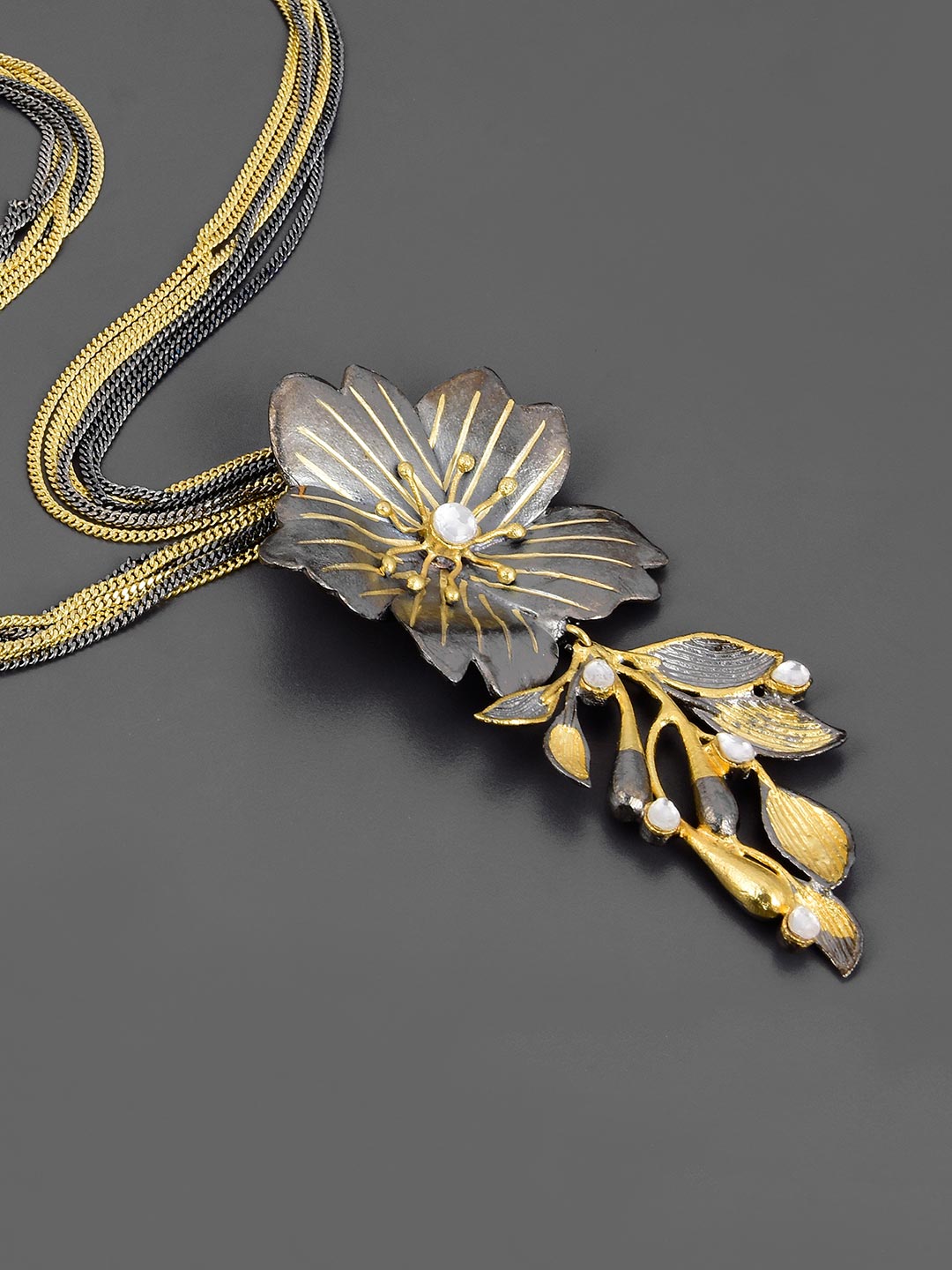 Floral Indo Western Designer Necklace Set