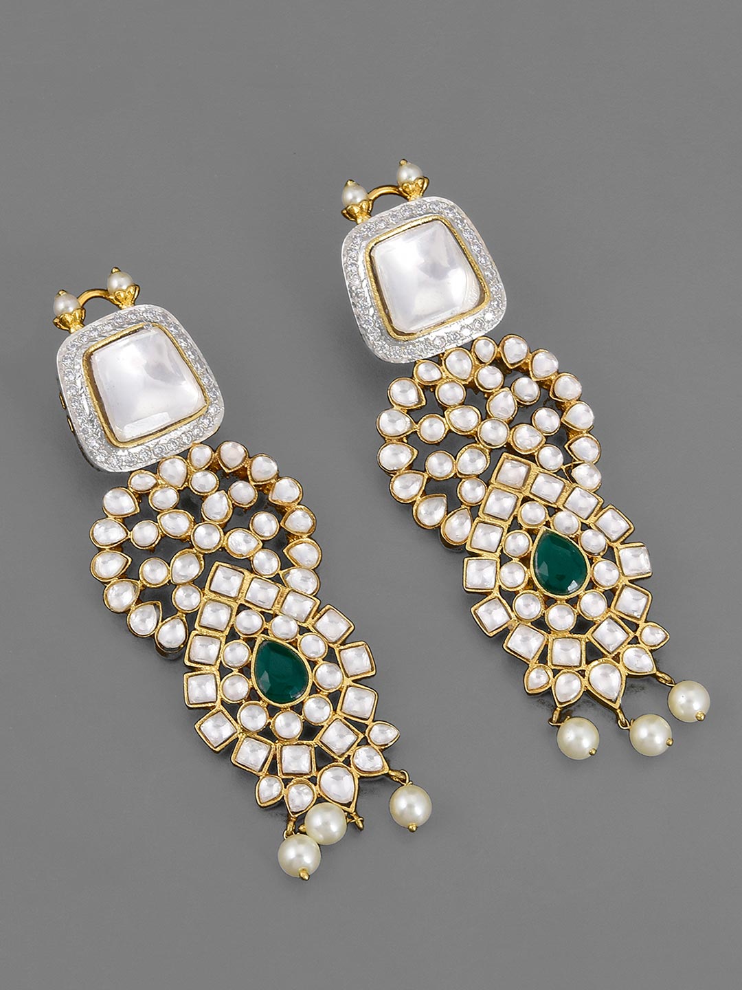 Traditional Bridal Kundan Polki Necklace Set