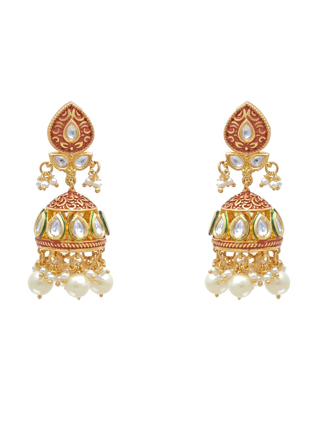 Floral Enamelled Choker Necklace Set