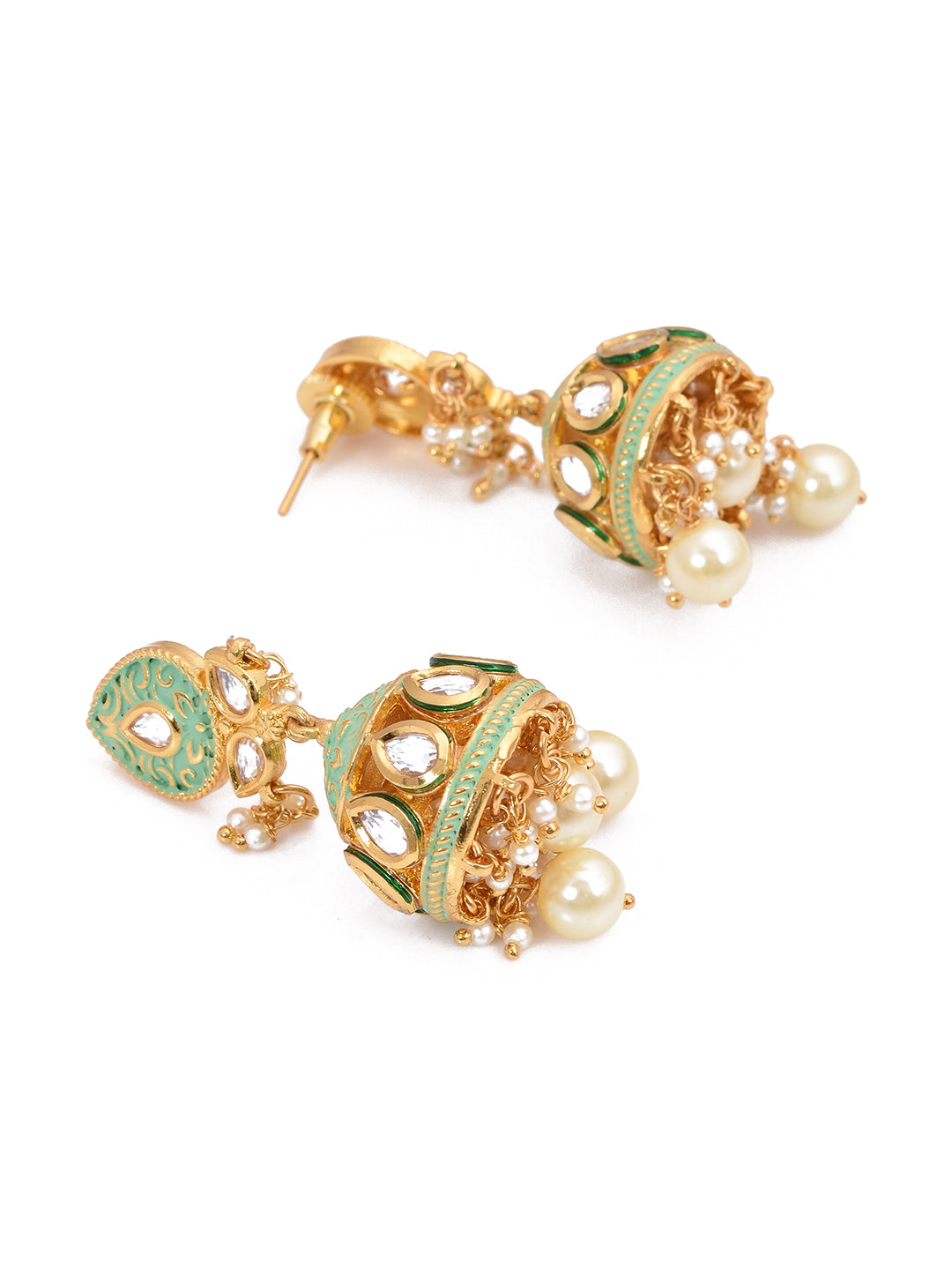 Floral Enamelled Choker Necklace Set