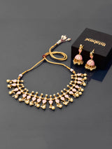 Designer Pearls Enamelled Necklace Set