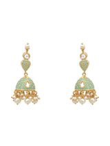 Designer Pearls Enamelled Necklace Set