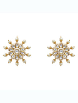 Kundan Polki and Pearls Enamelled Necklace Set