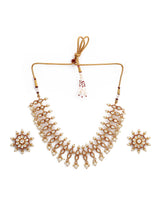 Kundan Polki and Pearls Enamelled Necklace Set