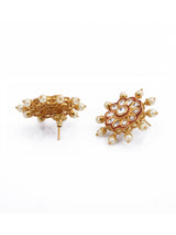 Kundan Polki and Pearls Enamelled Necklace Set