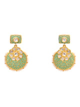 Designer Pearls Enamelled Necklace Set