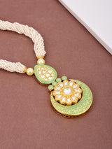 Traditional Polki and Enamelled Pearls Necklace Set