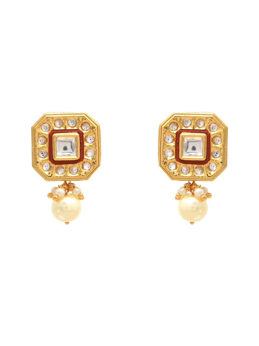 Classic Enamelled Polki Choker Necklace Set