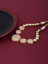 Polki Cluster Round Designer Necklace Set