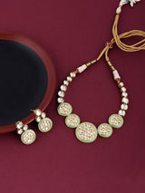 Polki Cluster Round Designer Necklace Set