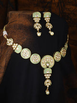 Enamelled Designer Necklace Set