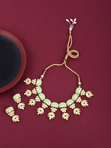 Enamelled Designer Necklace Set