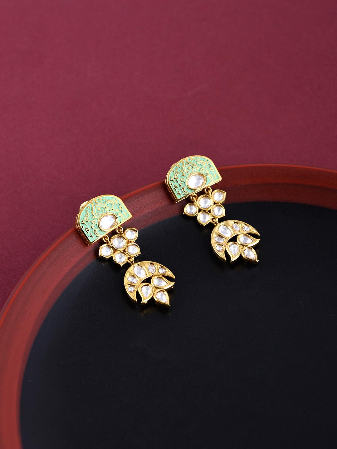 Enamelled Designer Necklace Set