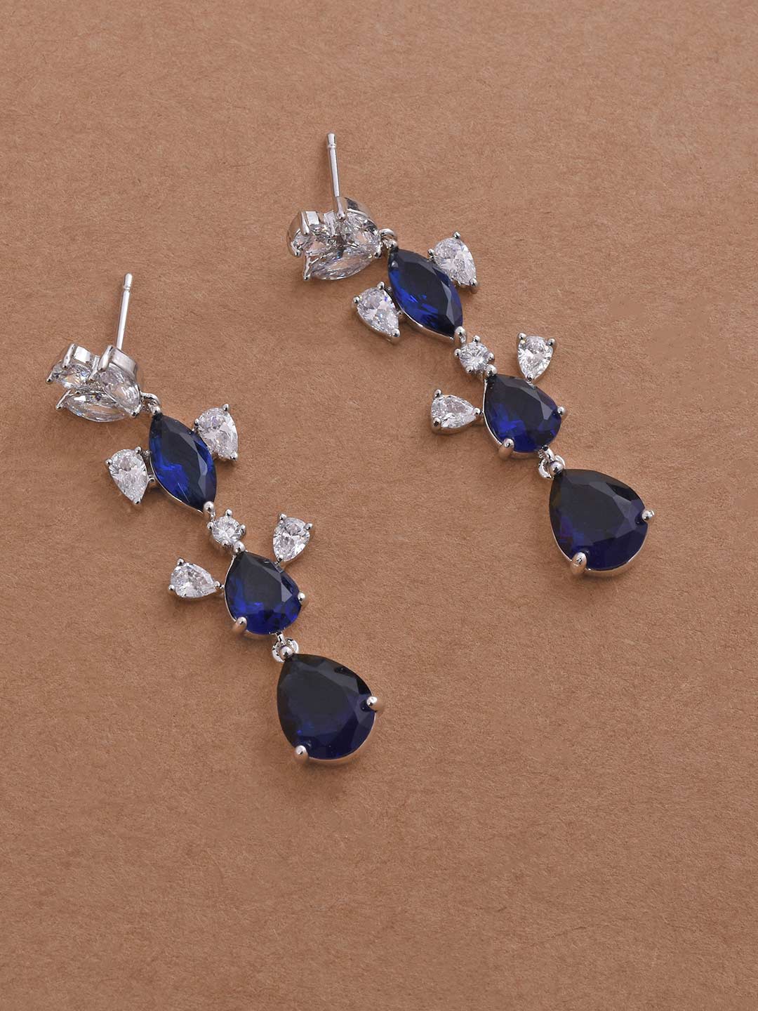 Blue Colored Stone Designer Necklace Set