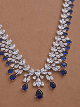 Blue Colored Stone Designer Necklace Set