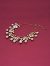 Hand Made Kundan Polki and Pearls Necklace Set