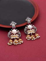 Designer Kundan Polki Pearls Hand Crafted Necklace Set