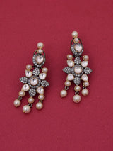 Kundan Polki Colored Stones Pearls Choker Necklace Set