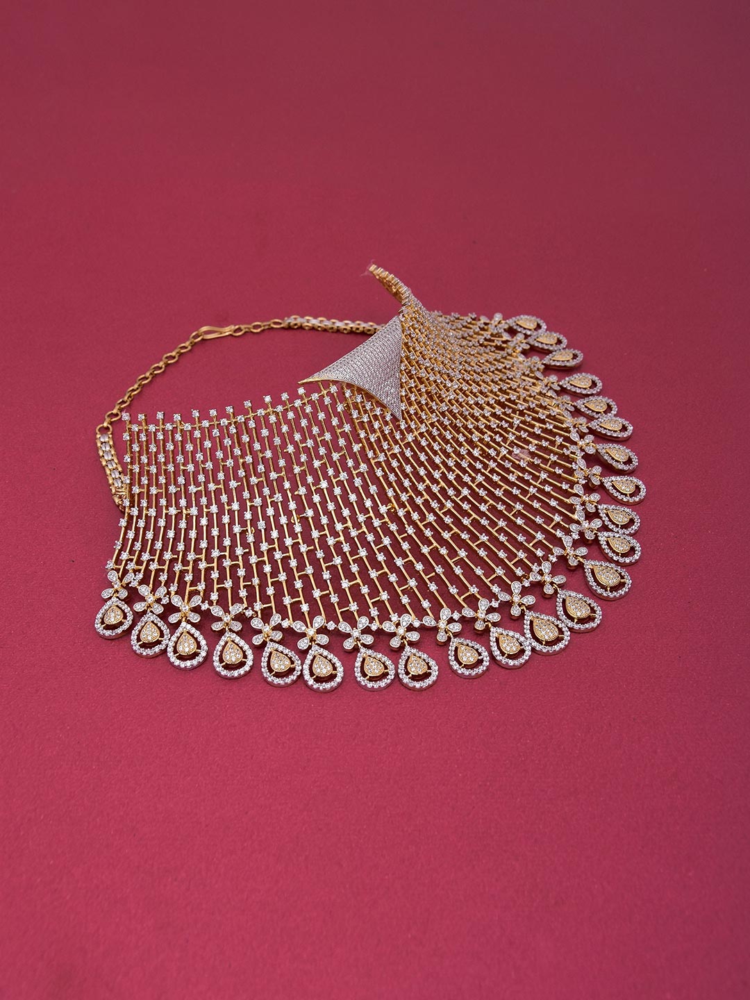 Light Weighted Designer Bridal Necklace Set