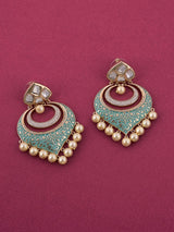 Designer Green Polki Choker Necklace Set