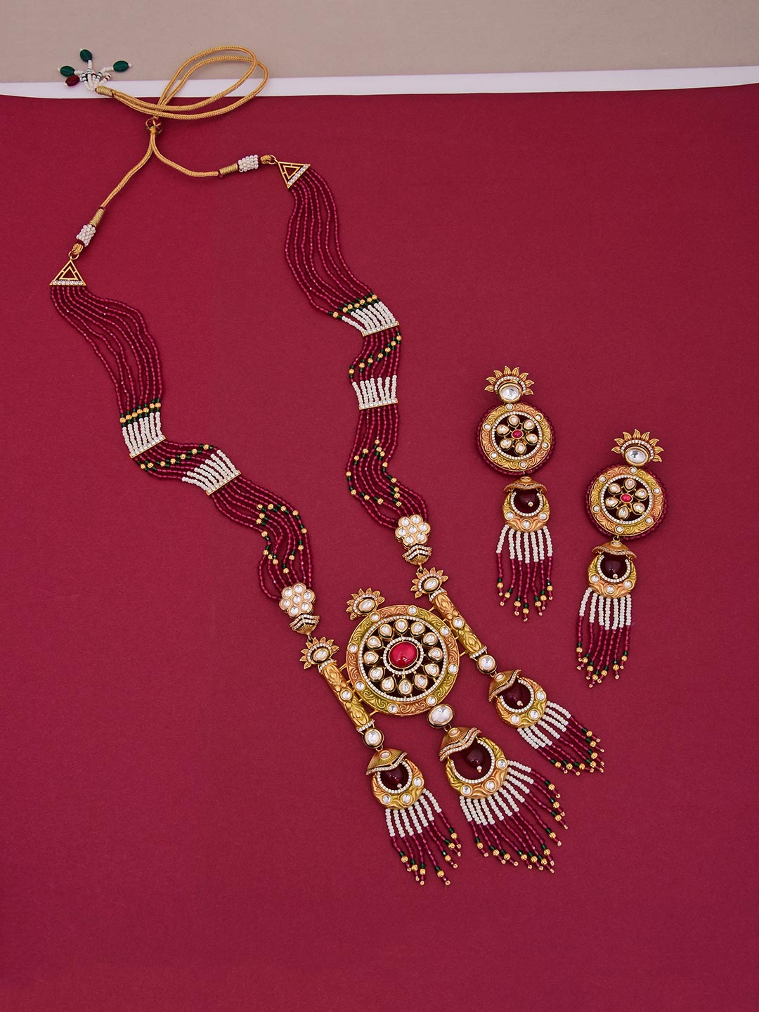 Traditional Kundan Meena Designer Necklace Set