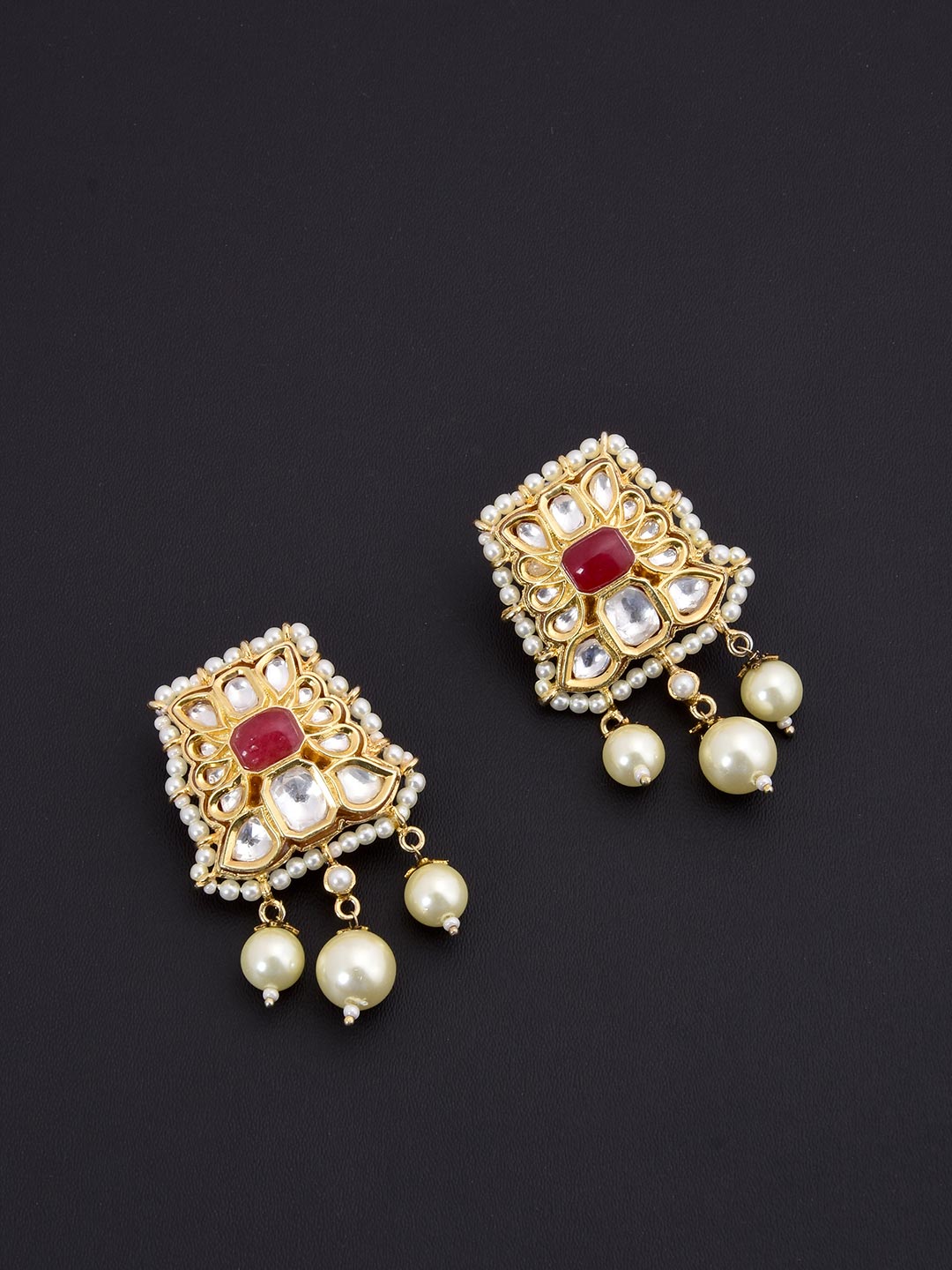 Traditional Kundan Meena Choker Necklace Set