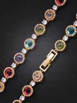 Classic Colored Stone Designer Necklace Set