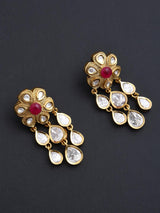 Floral Kundan Meena Designer Necklace Set