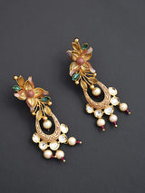 Floral Enamelled Designer Necklace Set