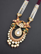 Floral Enamelled Designer Necklace Set