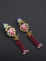 Floral Enamelled Designer Necklace Set