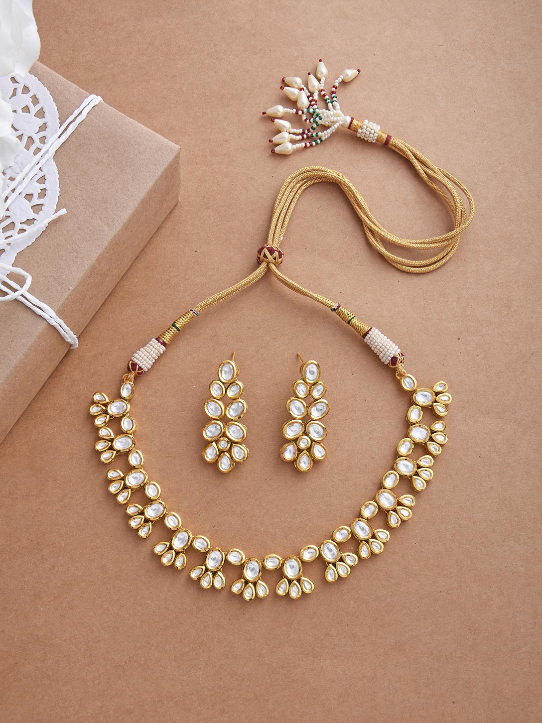 Traditional Kundan Meena Designer Necklace Set