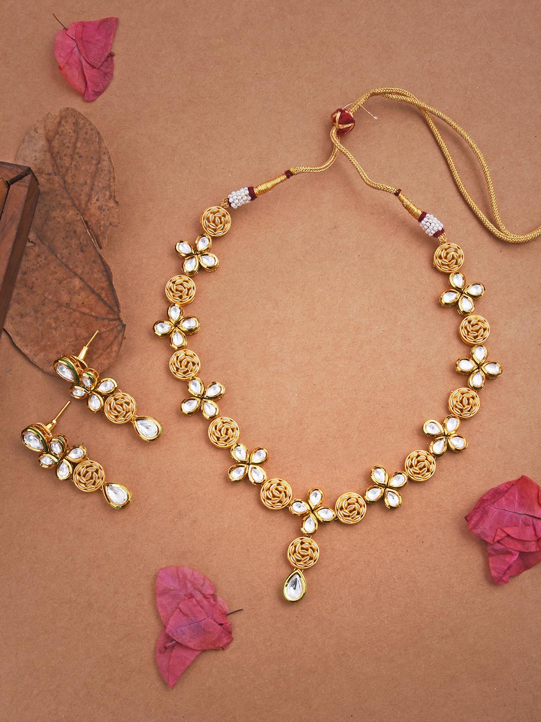 Traditional Kundan Meena Designer Necklace Set