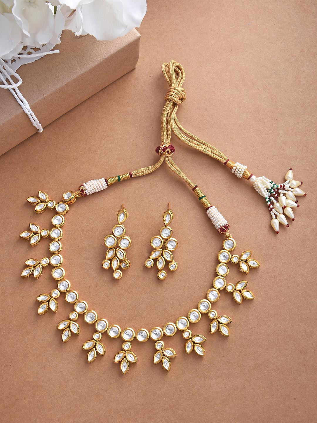 Traditional Kundan Meena Designer Necklace Set