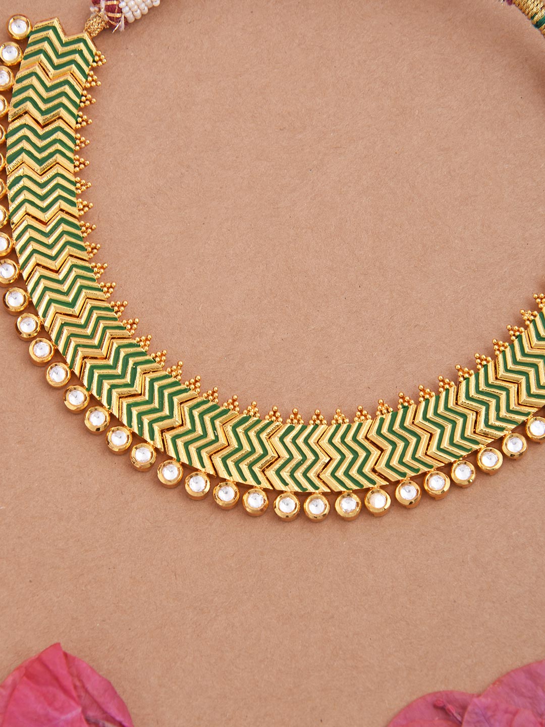 Contemporary Enamelled Designer Necklace Set