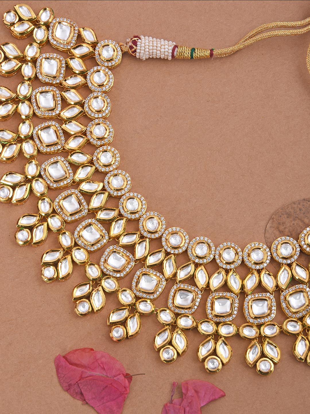 Traditional Kundan Meena Bridal Necklace Set