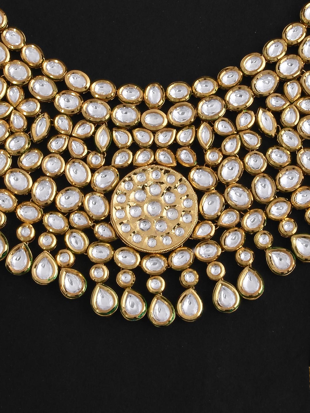 Traditional Kundan Meena Bridal Necklace Set