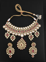 Traditional Kundan Meena Bridal Necklace Set