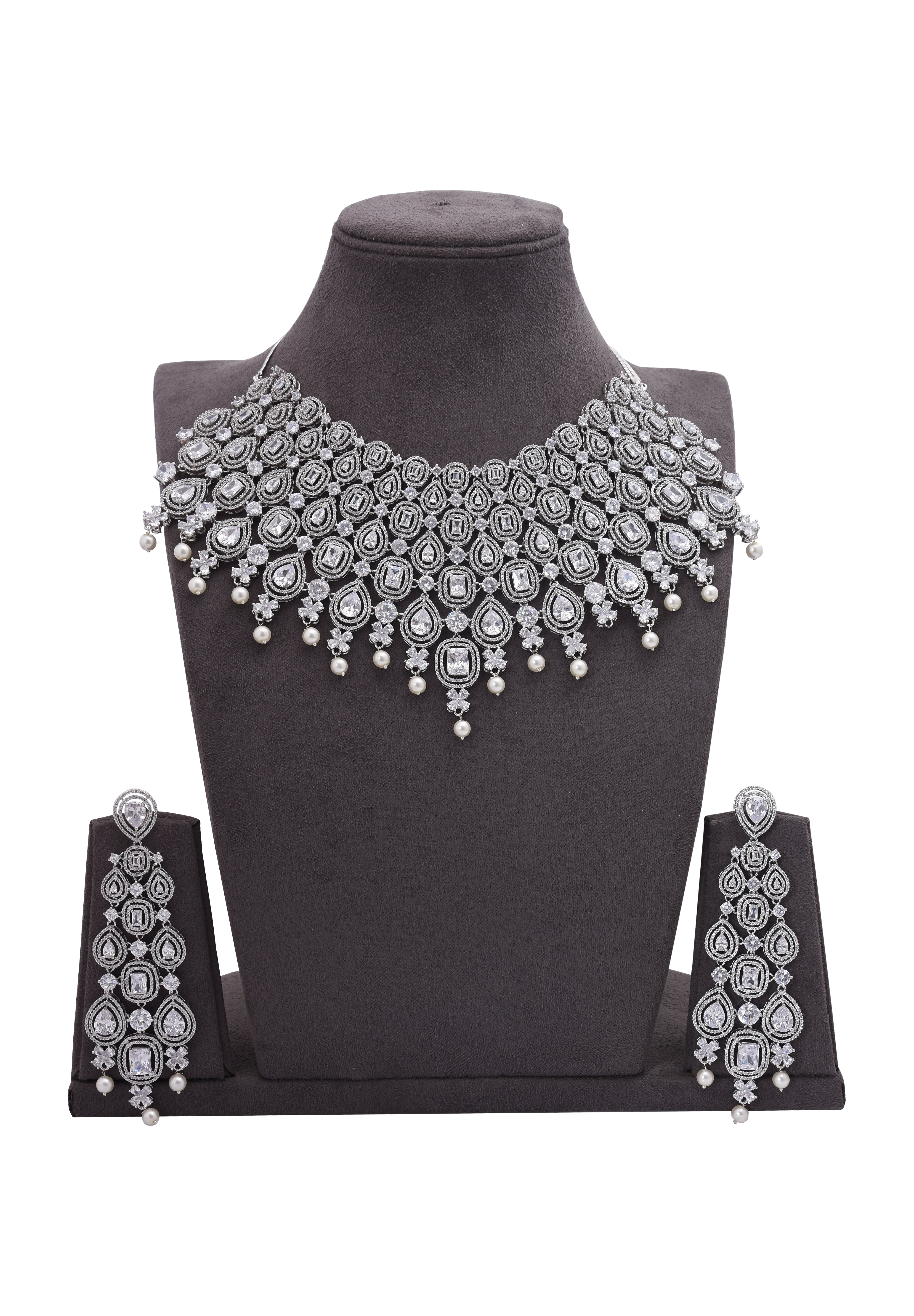 Contemporary Modern Designer Necklace Set