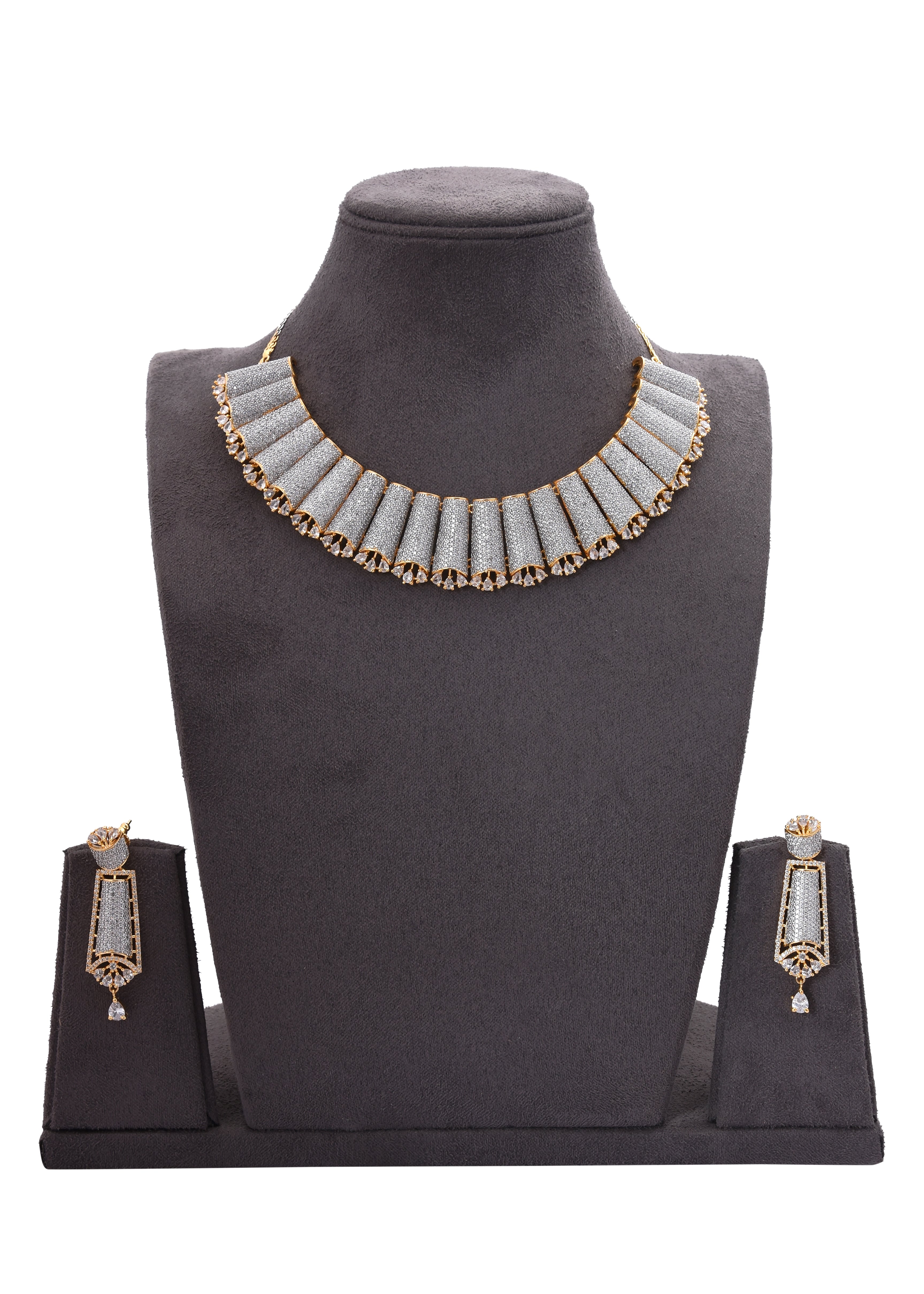 Contemporary Modern Designer Necklace Set