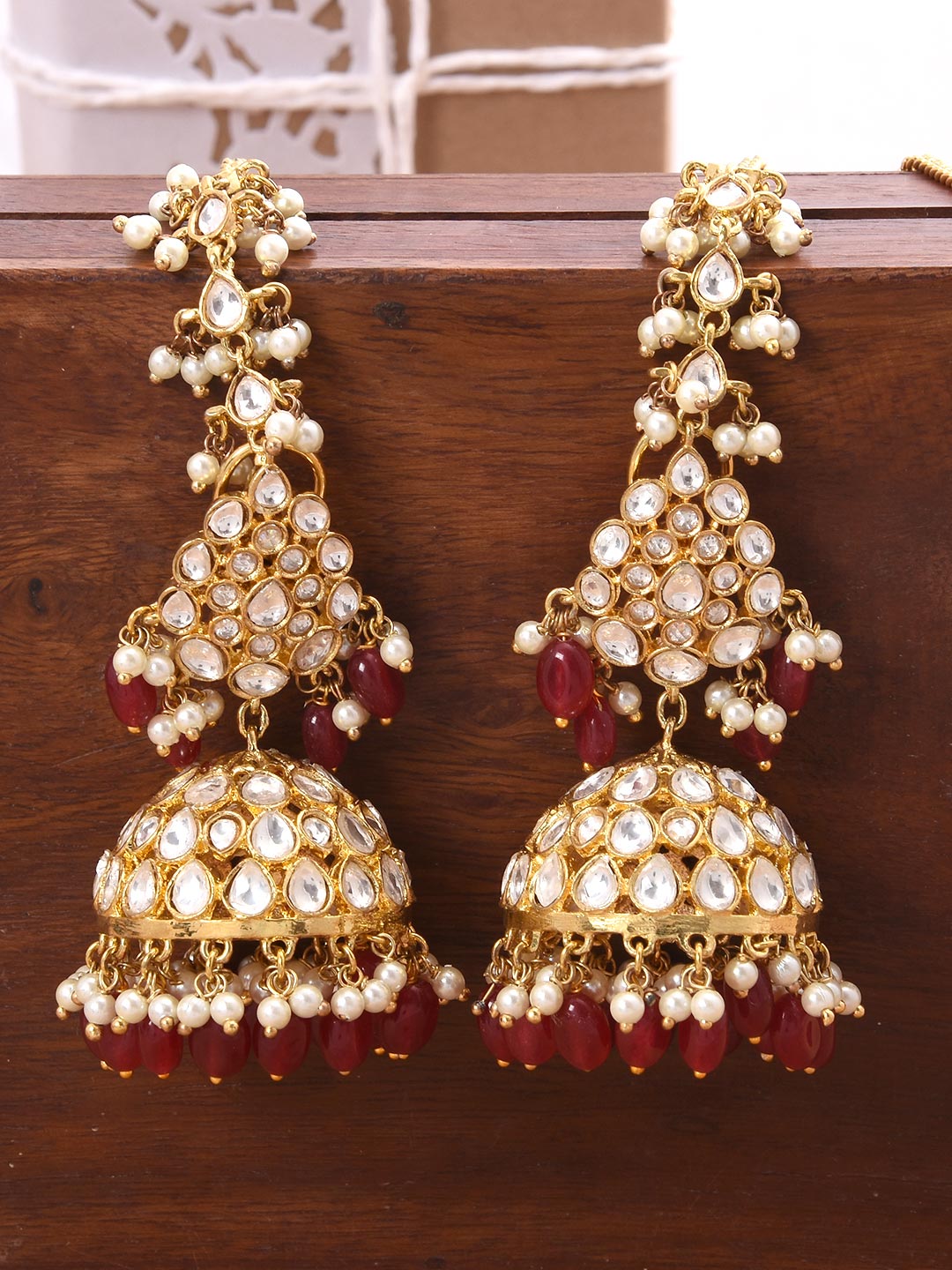 Traditional Kundan Meena Choker Necklace Set