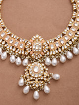 Traditional Kundan Meena Choker Necklace Set