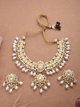 Traditional Kundan Meena Choker Necklace Set