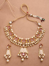Traditional Kundan Meena Designer Necklace Set